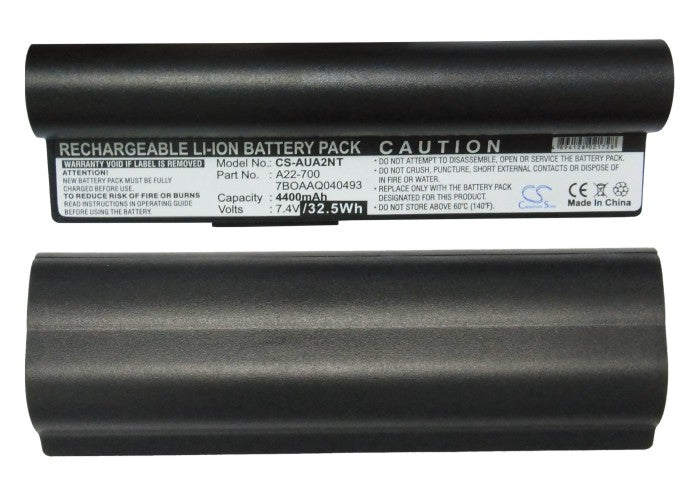 Replacement Battery for Asus  Eee PC 2G Linux – Notebook, Laptop – 4400mAh / 7.4V