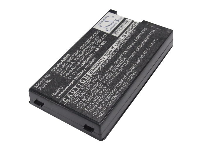 Replacement Battery for Asus  A8 – Notebook, Laptop – 4400mAh/48.84Wh / 11.1V