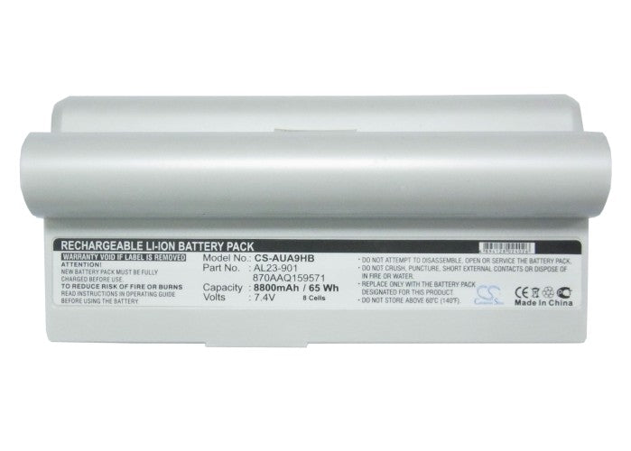 Replacement Battery for Asus  Eee PC 1000 – Notebook, Laptop – 8800mAh / 7.4V