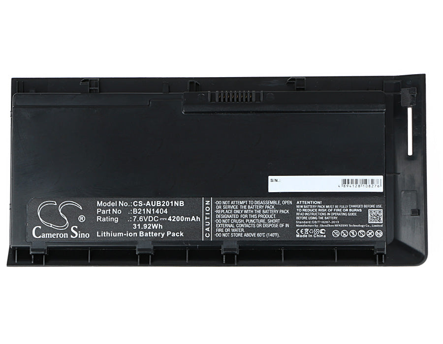 Replacement Battery for Asus  BU201 – Notebook, Laptop – 4200mAh / 31.92Wh / 7.6V