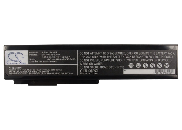 Replacement Battery for Asus  B43 – Notebook, Laptop – 4400mAh/48.84Wh / 11.1V