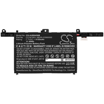 Replacement Battery for Asus B9450FA – Notebook, Laptop – 4155mAh / 7.7V - image 3