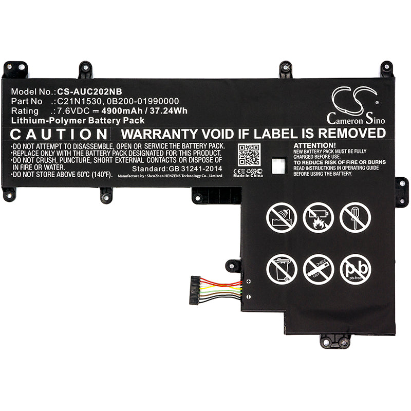 Replacement Battery for Asus Chromebook C202 – Notebook, Laptop – 4900mAh / 7.6V - image 3