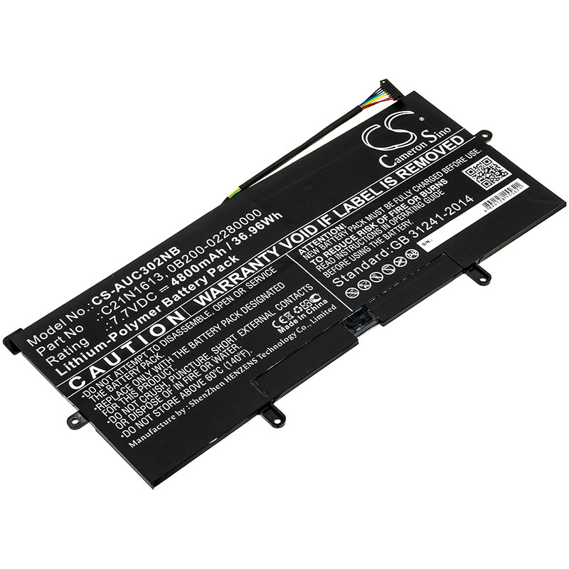 Replacement Battery for Asus Chromebook Flip C302CA-DH75 – Notebook, Laptop – 4800mAh / 7.7V - image 1