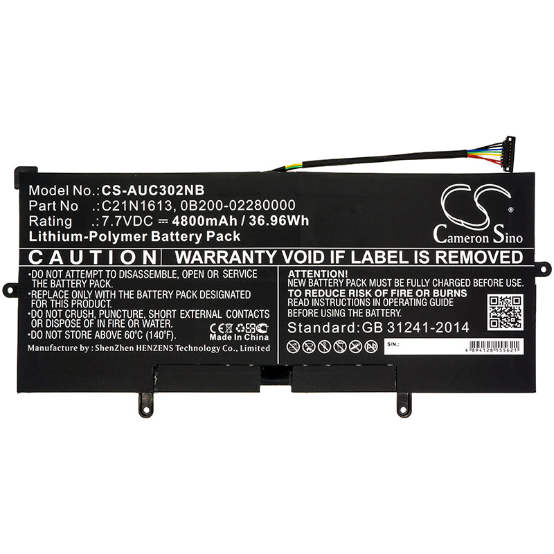 Replacement Battery for Asus Chromebook Flip C302CA-DH75 – Notebook, Laptop – 4800mAh / 7.7V - image 3