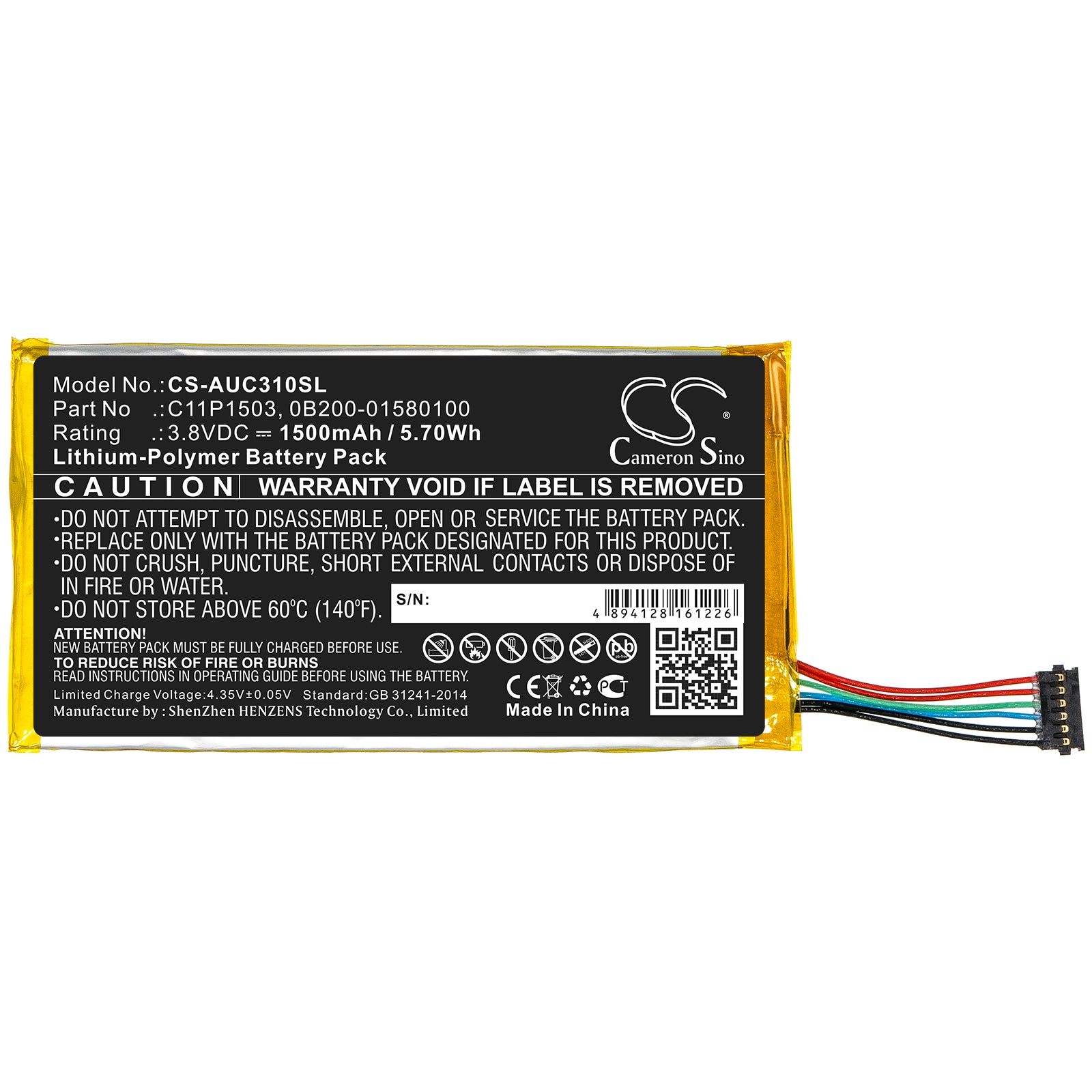 Replacement Battery for Asus ZenPad 10 LTE – Tablet – 1500mAh / 3.8V - image 3