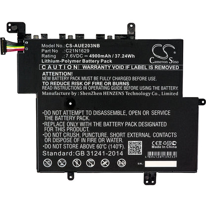 Replacement Battery for Asus E203 – Notebook, Laptop – 4900mAh / 7.6V - image 3