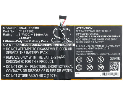 Replacement Battery for Asus MeMo Pad 10 ME302C – Tablet – 6500mAh / 3.7V - image 5