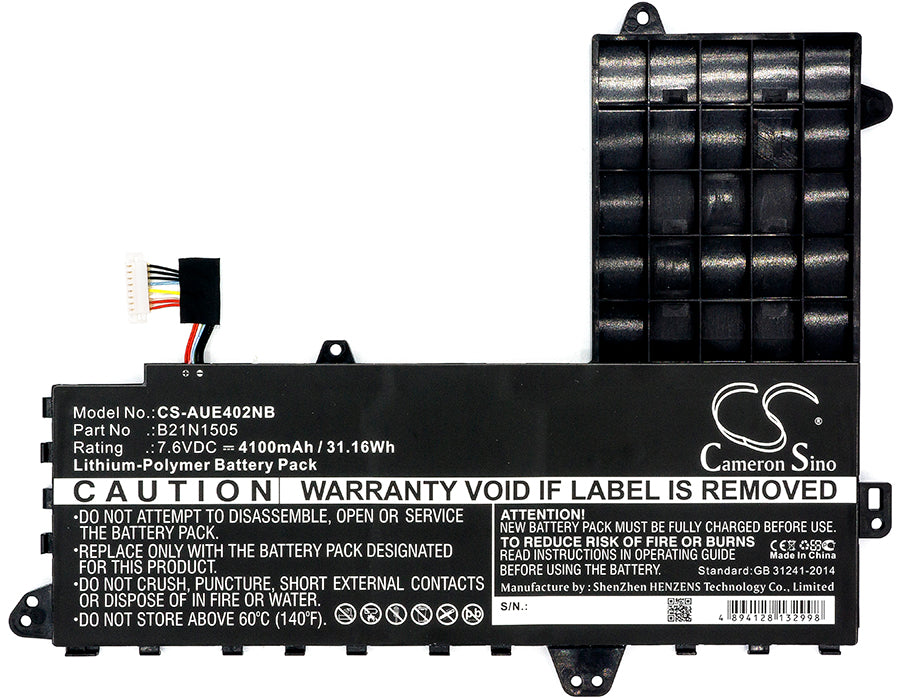 Replacement Battery for Asus  E402MA-WX0001T – Notebook, Laptop – 4100mAh / 31.16Wh / 7.6V
