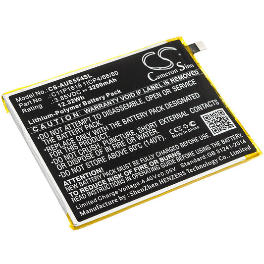 Replacement Battery for Asus ZenFone 4 – Mobile, SmartPhone – 3200mAh / 3.85V