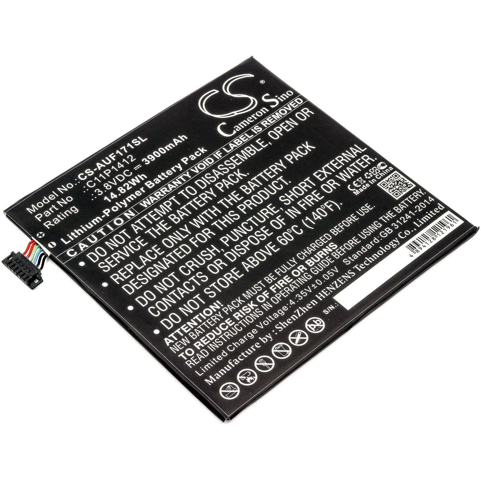 Replacement Battery for Asus Fonepad 7 FE171MG – Tablet – 3900mAh / 3.8V - image 1