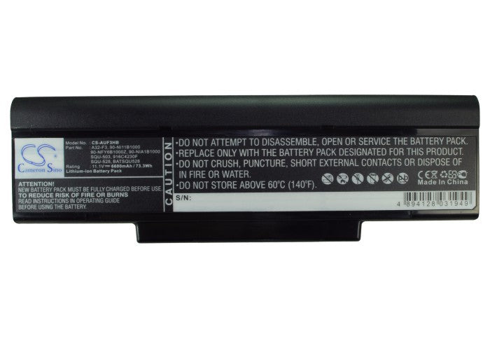 Replacement Battery for MSI  CR400 – Notebook, Laptop – 6600mAh/73.26Wh / 11.1V