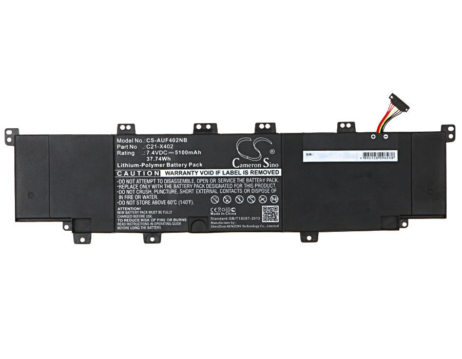 Replacement Battery for Asus  F402C – Notebook, Laptop – 5100mAh / 37.74Wh / 7.4V