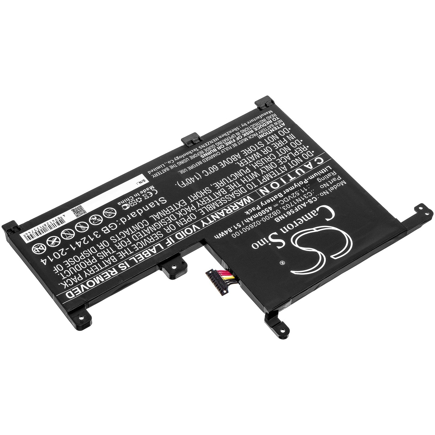 Replacement Battery for Asus  Q505UA – Notebook, Laptop – 4500mAh / 51.84Wh / 11.52V