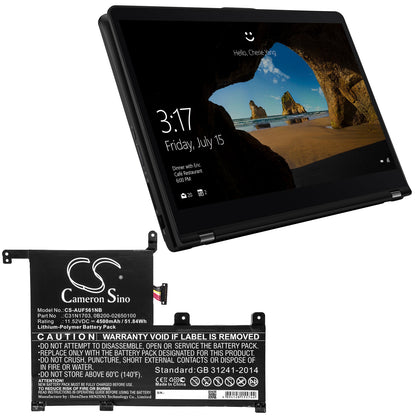Replacement Battery for Asus  Q505UA – Notebook, Laptop – 4500mAh / 51.84Wh / 11.52V