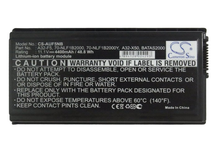 Replacement Battery for Asus  F5 – Notebook, Laptop – 4400mAh / 11.1V