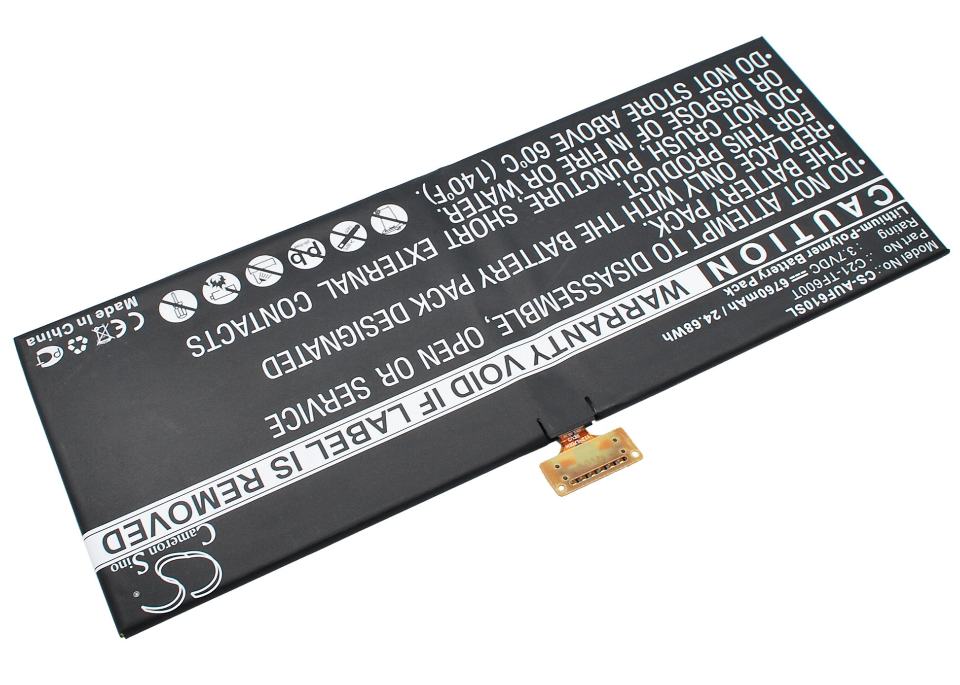 Replacement Battery for Asus VivoTab TF600TL – Tablet – 6760mAh / 3.7V - image 1