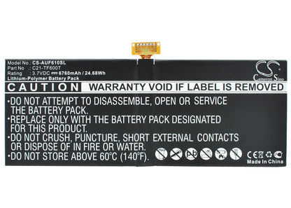 Replacement Battery for Asus VivoTab TF600TL – Tablet – 6760mAh / 3.7V - image 5