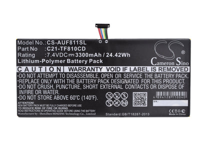 Replacement Battery for Asus VivoTab TF810CD – Tablet – 3300mAh / 7.4V - image 5