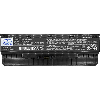 Replacement Battery for Asus  G551 – Notebook, Laptop – 4800mAh / 51.84Wh / 10.8V