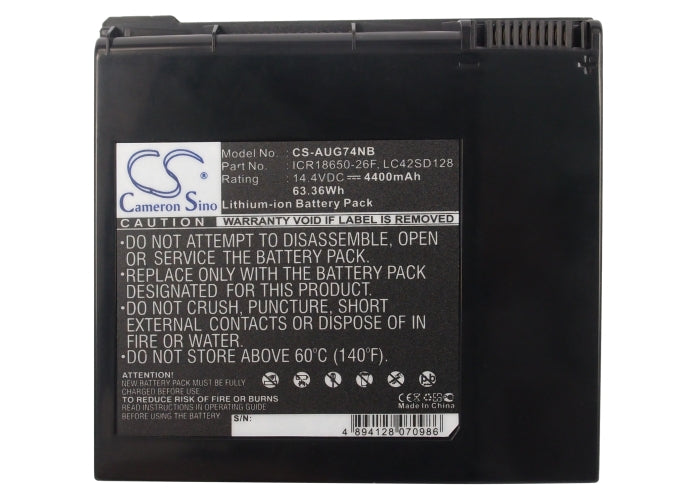 Replacement Battery for Asus  G74 – Notebook, Laptop – 4400mAh/63.36Wh / 14.4V
