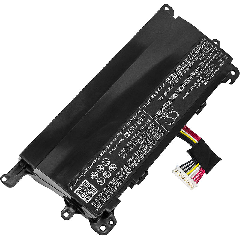 Replacement Battery for Asus  G752V – Notebook, Laptop – 5800mAh / 65.25Wh / 11.25V
