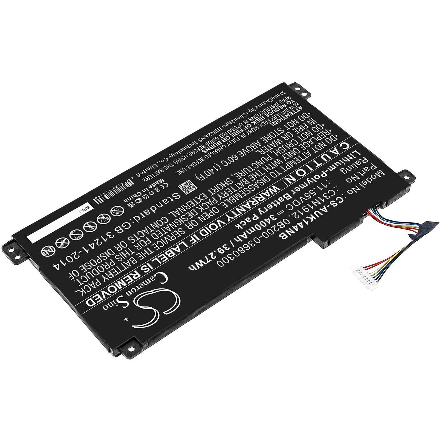 Replacement Battery for Asus  E410MA – Notebook, Laptop – 3400mAh / 39.27Wh / 11.55V