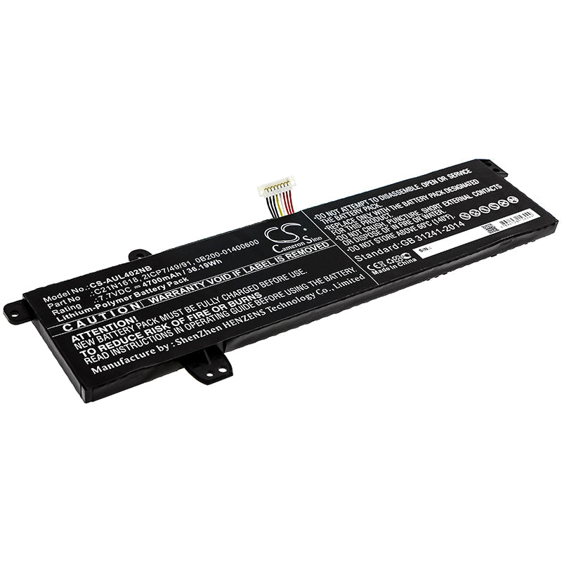 Replacement Battery for Asus  E402BA – Notebook, Laptop – 4700mAh / 36.19Wh / 7.7V
