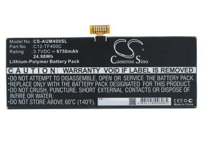 Replacement Battery for Asus VivoTab Smart ME400C – Tablet – 6750mAh / 3.7V - image 1