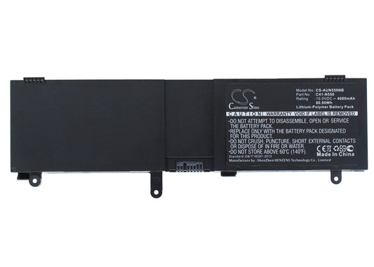 Replacement Battery for Asus N550 – Notebook, Laptop – 4000mAh / 15V