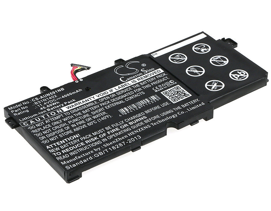 Replacement Battery for Asus  51LN-BBI706 – Notebook, Laptop – 4000mAh / 45.60Wh / 11.4V