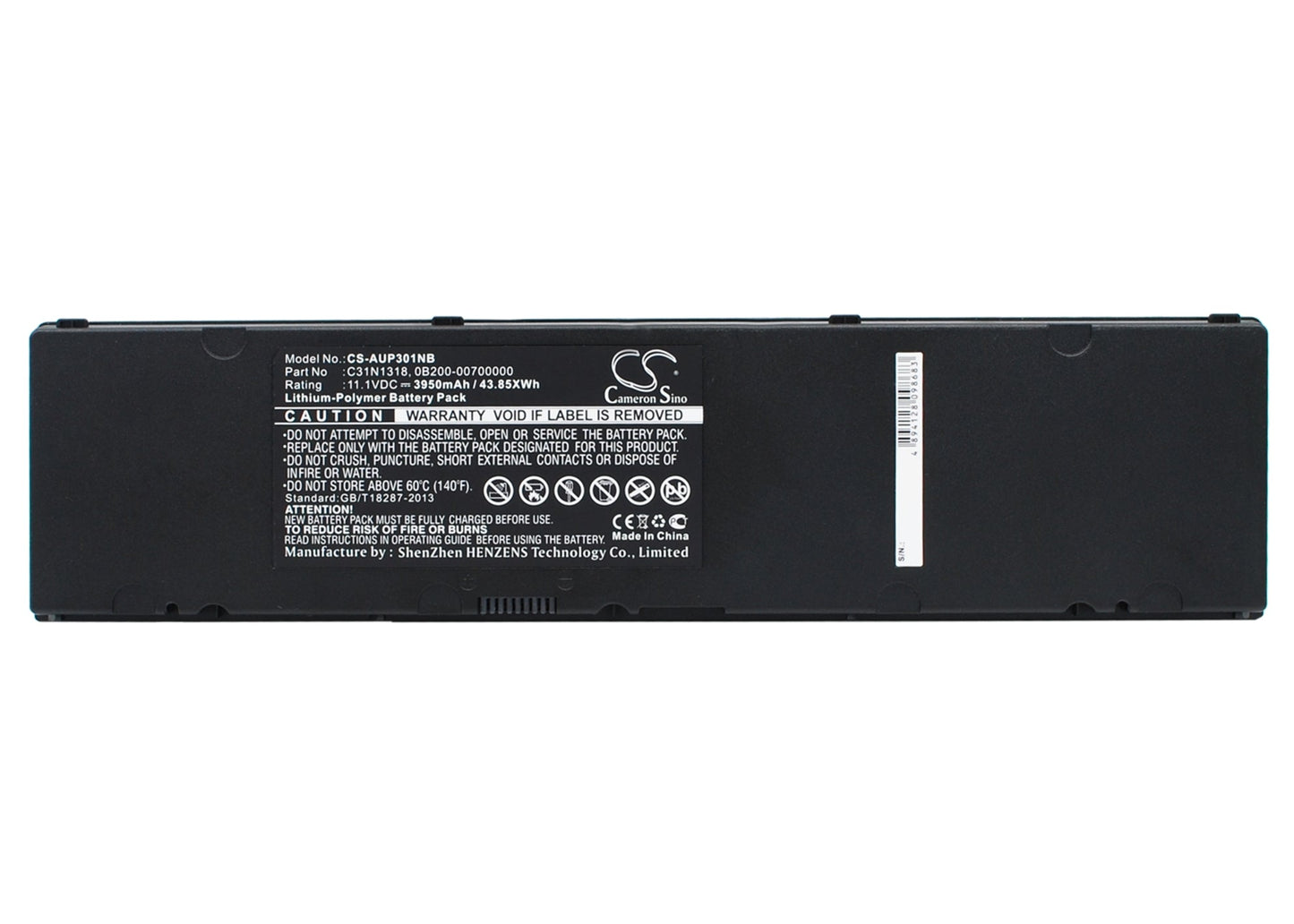 Replacement Battery for Asus  AsusPro Essential PU301LA – Notebook, Laptop – 3950mAh / 43.85Wh / 11.1V