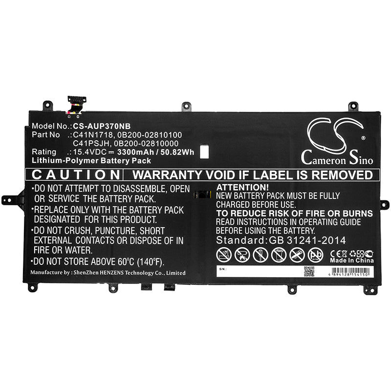 Replacement Battery for Asus NovaGo TP370QL – Notebook, Laptop – 3300mAh / 15.4V - image 3