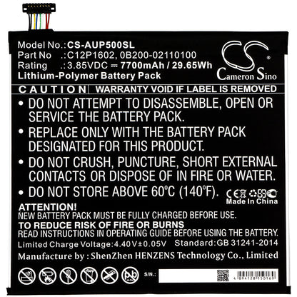Replacement Battery for Asus ZenPad 3S 10 LTE – Tablet – 7700mAh / 3.85V - image 3