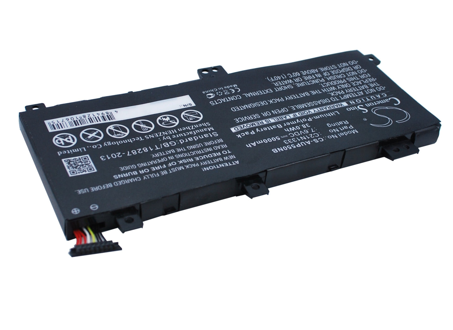 Replacement Battery for Asus  J550LA – Notebook, Laptop – 5000mAh / 38.00Wh / 7.6V