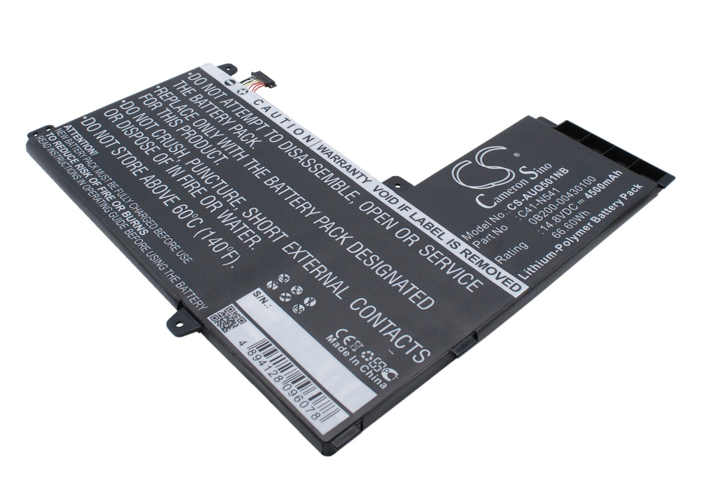 Replacement Battery for Asus  Q501L – Notebook, Laptop – 4500mAh / 66.60Wh / 14.8V