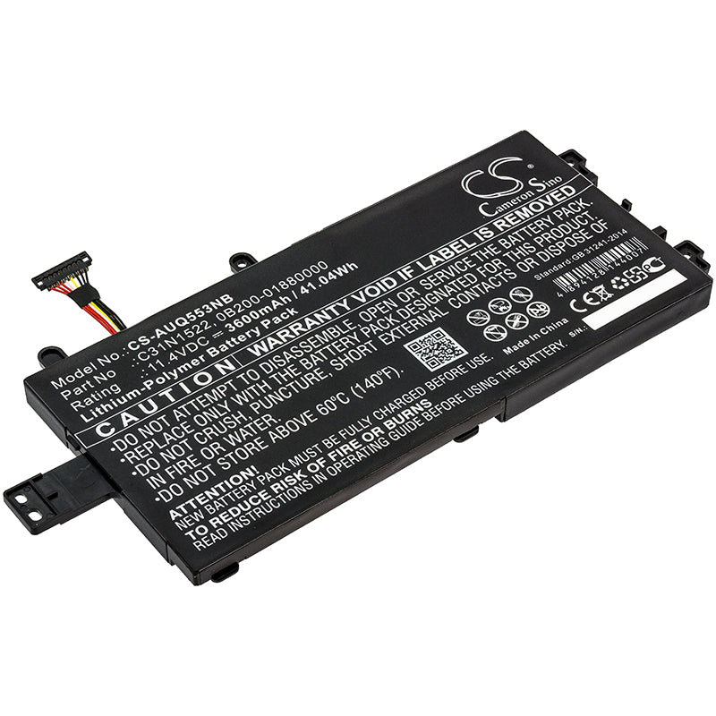 Replacement Battery for Asus Q553U – Notebook, Laptop – 3600mAh / 11.4V - image 1