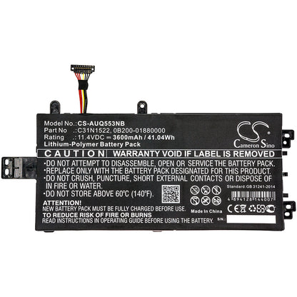 Replacement Battery for Asus Q553U – Notebook, Laptop – 3600mAh / 11.4V - image 3