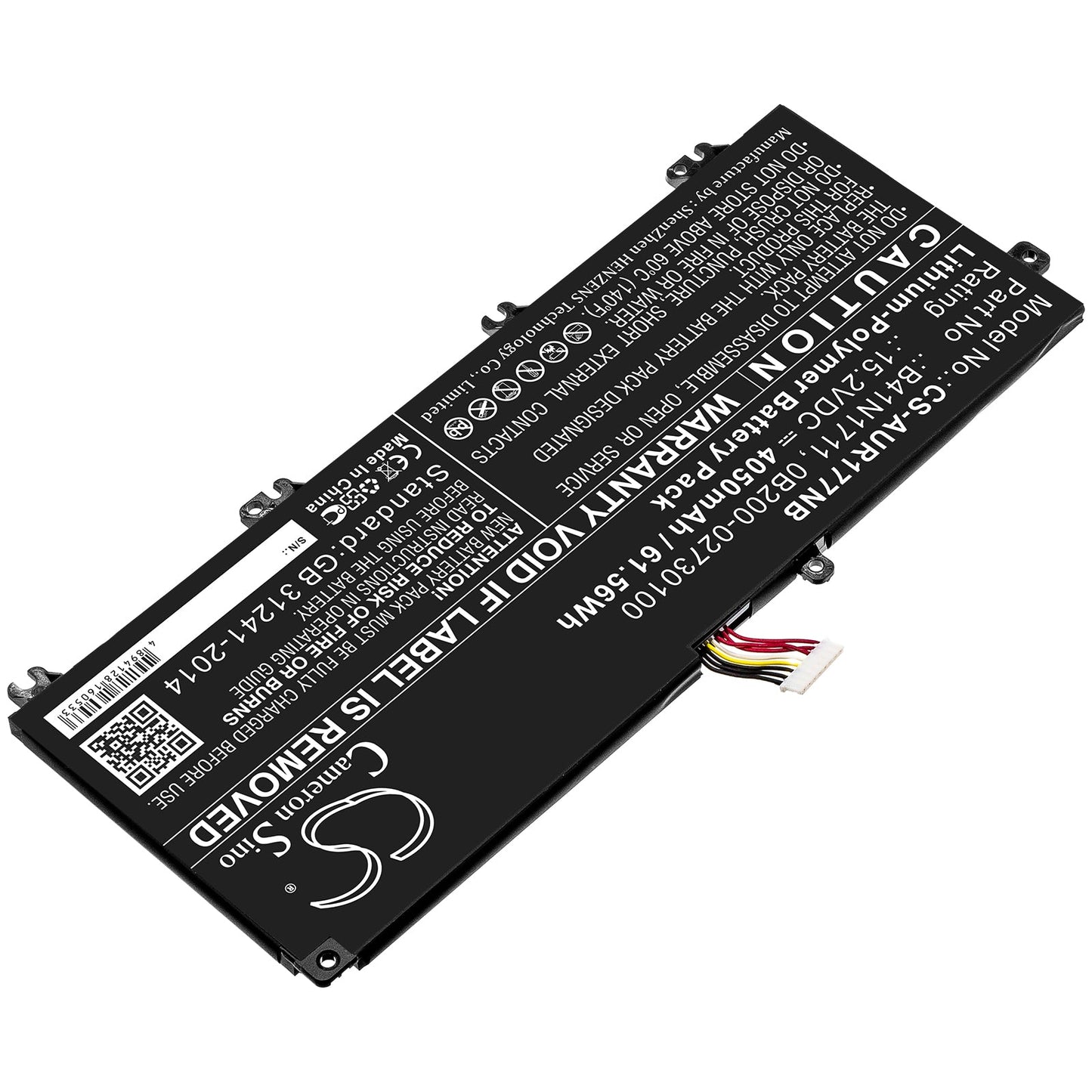 Replacement Battery for Asus  FX503VD-0072C7300HQ – Notebook, Laptop – 4050mAh / 61.56Wh / 15.2V