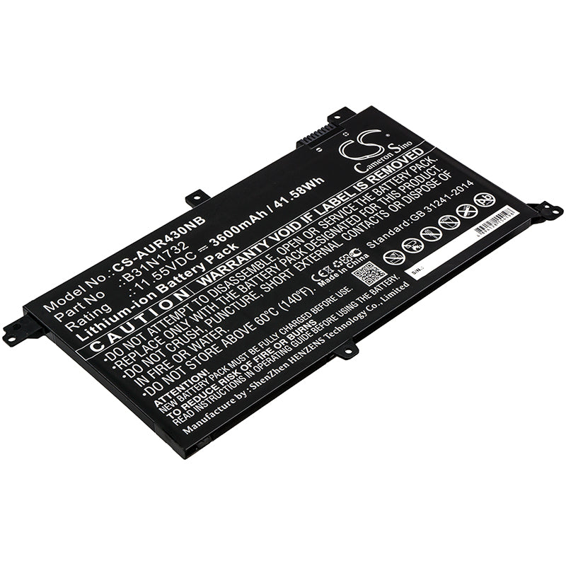 Replacement Battery for Asus S430UF – Notebook, Laptop – 3600mAh / 11.55V - image 1