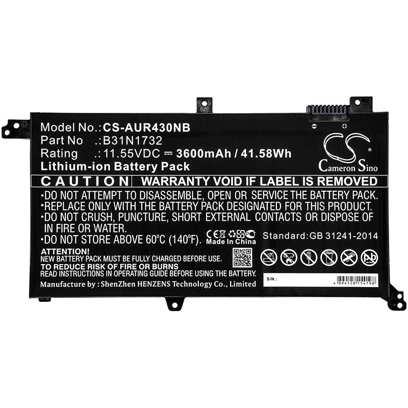 Replacement Battery for Asus S430UF – Notebook, Laptop – 3600mAh / 11.55V - image 3