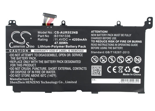 Replacement Battery for Asus R553LN – Notebook, Laptop – 4200mAh / 11.4V
