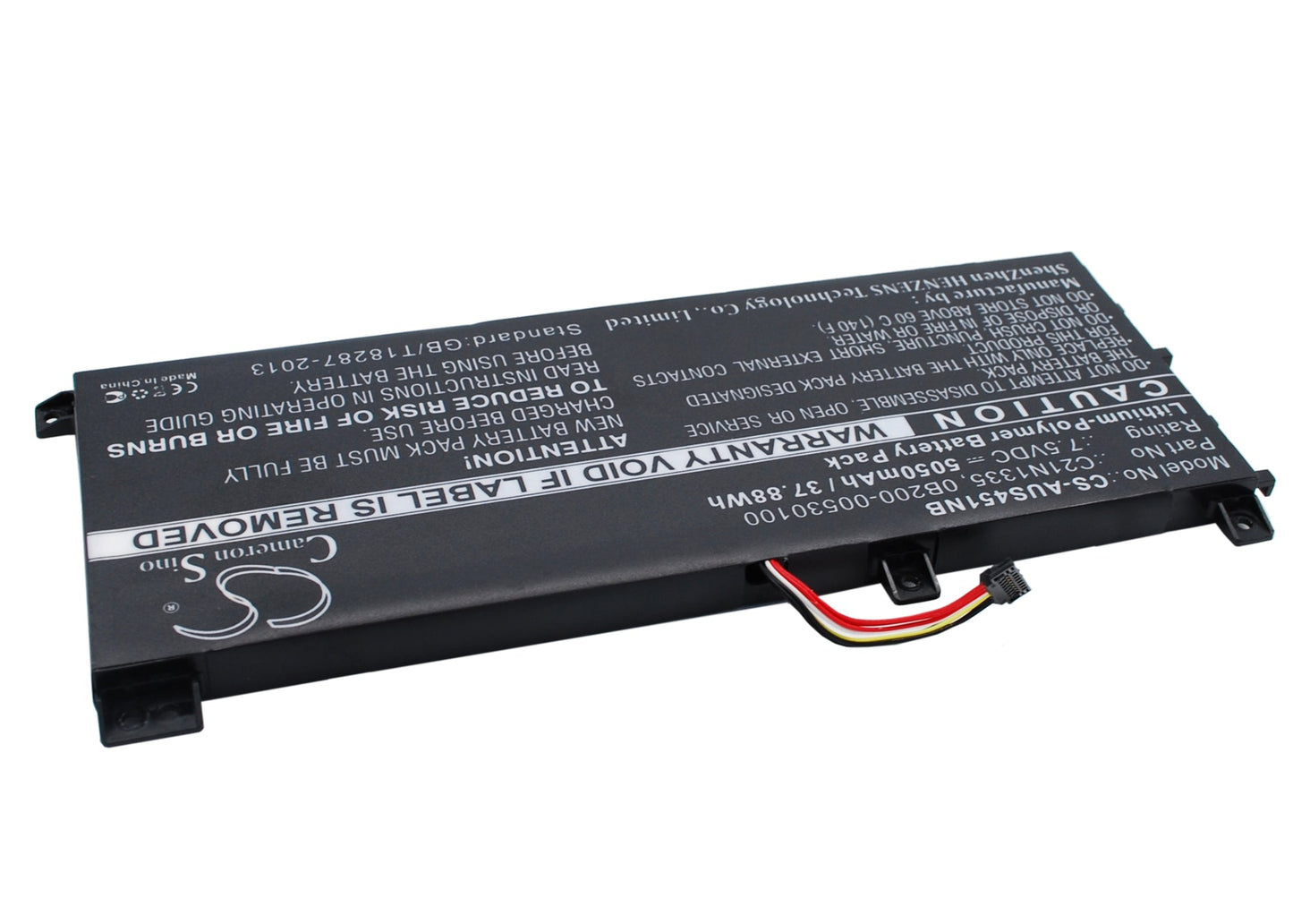 Replacement Battery for Asus  K451L – Notebook, Laptop – 5050mAh / 37.88Wh / 7.5V