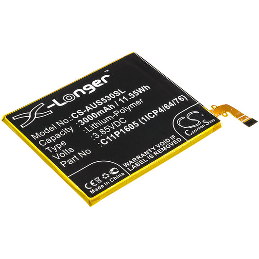 Replacement Battery for Asus ZenFone 3 Deluxe – Mobile, SmartPhone – 3000mAh / 3.85V
