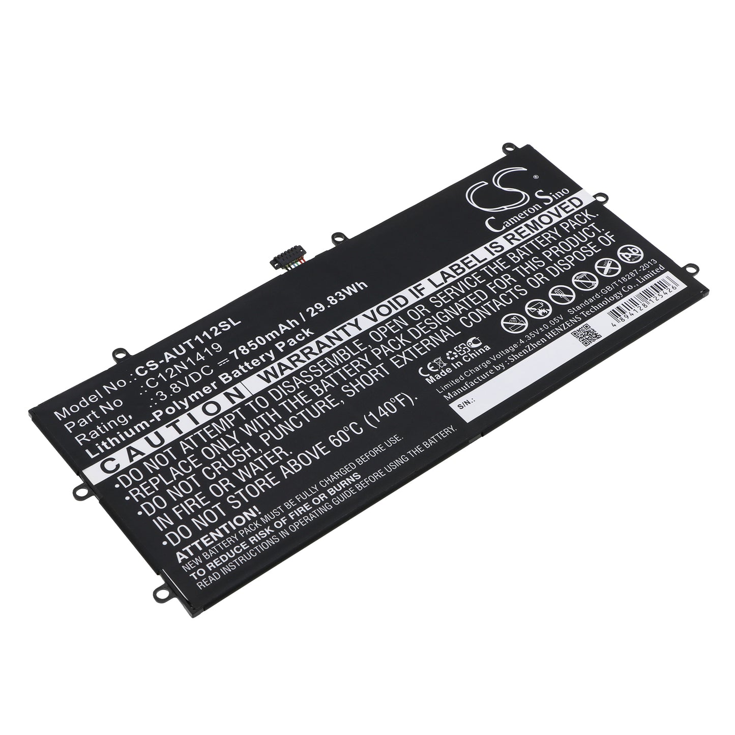 Replacement Battery for Asus Transformer Book T100 Chi – Tablet – 7850mAh / 3.8V - image 1