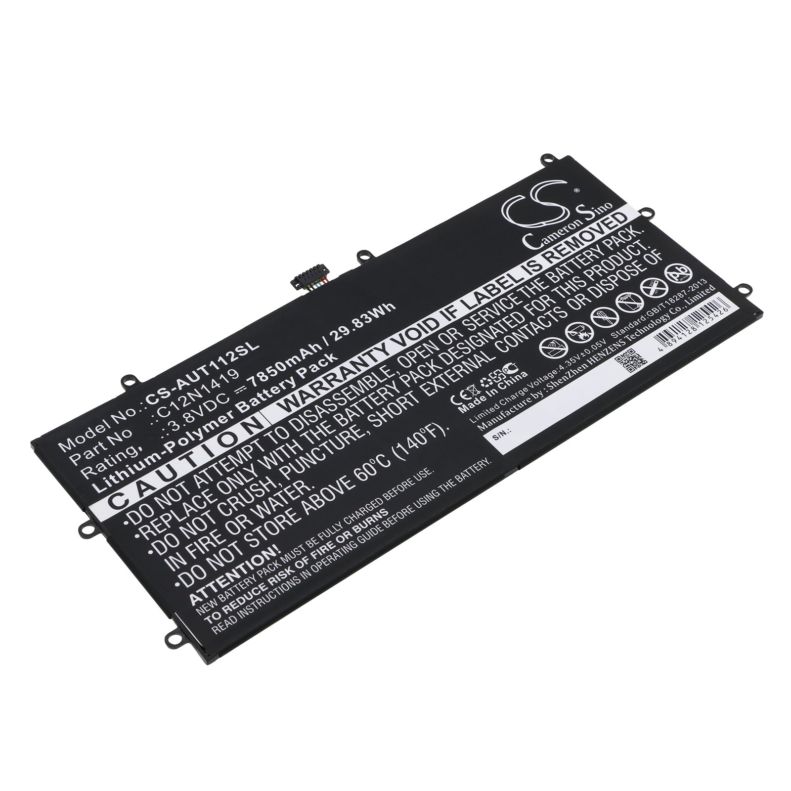 Replacement Battery for Asus Transformer Book T100 Chi – Tablet – 7850mAh / 3.8V - image 1