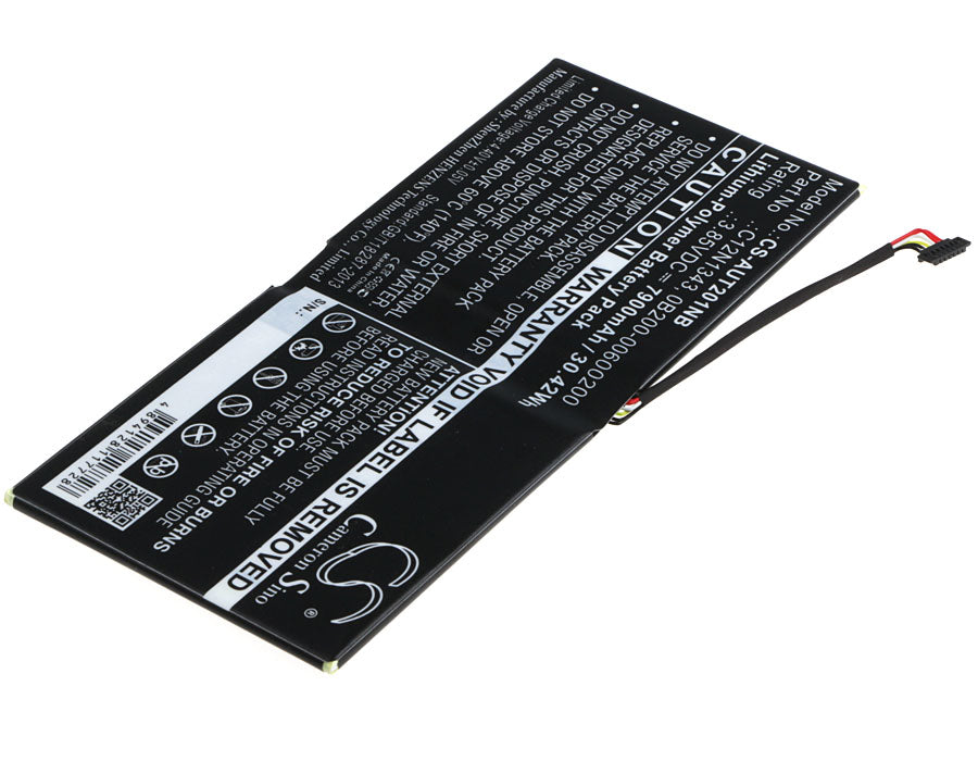 Replacement Battery for Asus  Transformer Book TX201LAF – Notebook, Laptop – 7900mAh / 30.42Wh / 3.85V