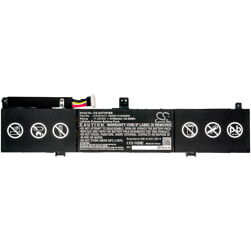 Replacement Battery for Asus Q304ua – Notebook, Laptop – 4750mAh / 11.55V - image 3