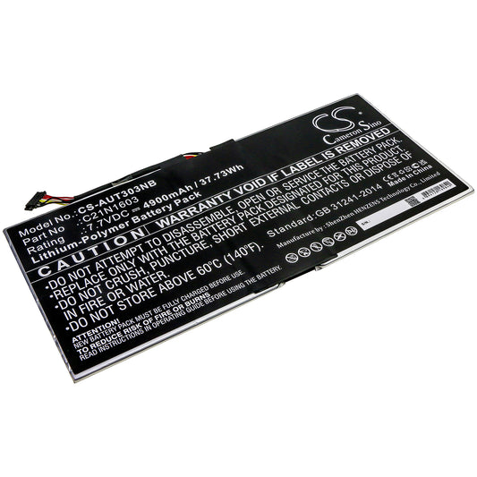 Replacement Battery for Asus T303UA-GN053T – Notebook, Laptop – 4900mAh / 7.7V