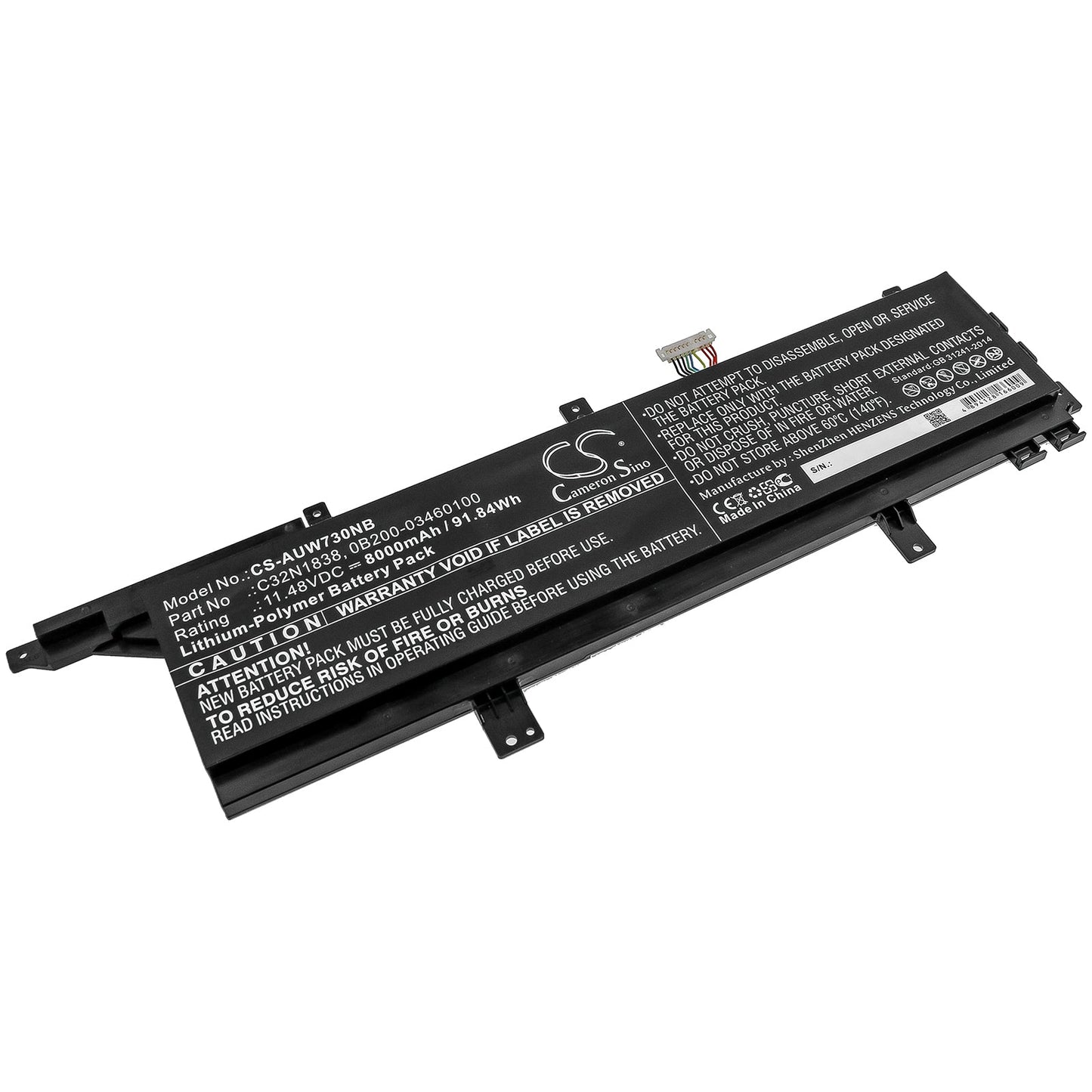 Replacement Battery for Asus  ProArt StudioBook Pro X W730G5 – Notebook, Laptop – 8000mAh / 91.84Wh / 11.48V